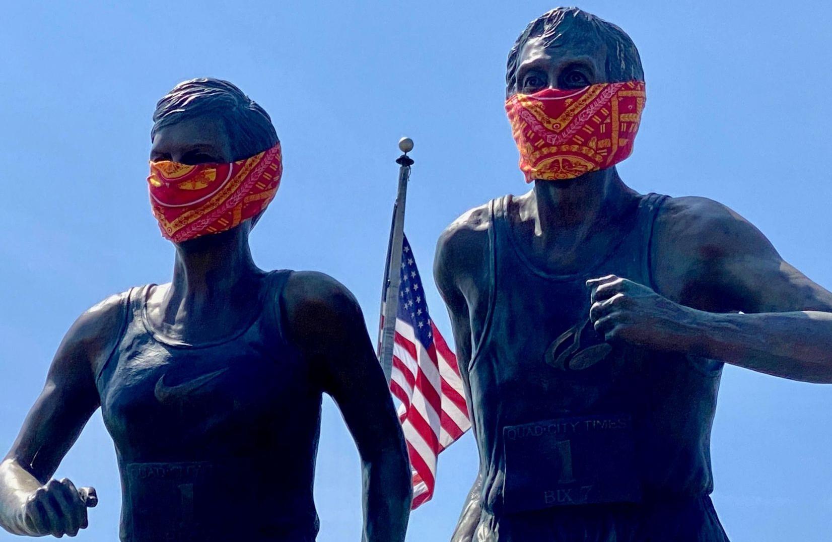 Bill and Joan masks
